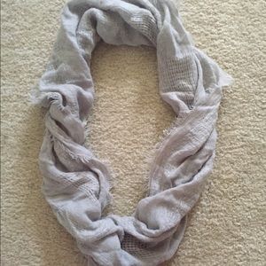 Gray Scarf with Fray